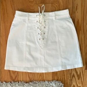 White Mini Skirt